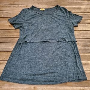 Baikea XL nursing top blue